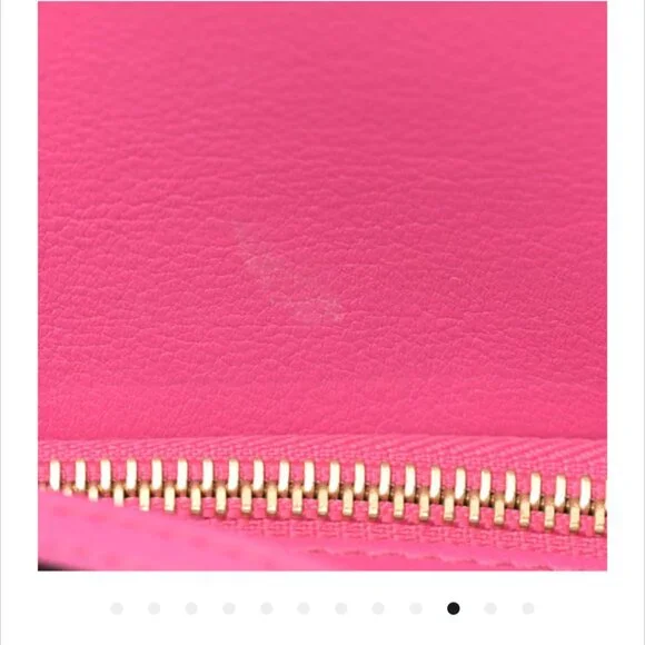 LOEWE Calfskin Leather Shoulder Crossbody Med Puzzle Bag in Fuchsia Pink Gold - Picture 10 of 12